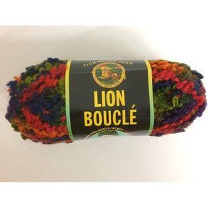 NEW Lion Boucle Brand Yarn Skien Multicolor 209 2.5 oz 57 yard lot 52924 Bulky 6